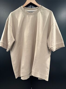 Amongst Other Relaxed Crewneck Tee in Beige